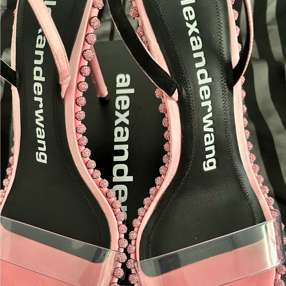 Alexander Wang Nova crystal pink sling back